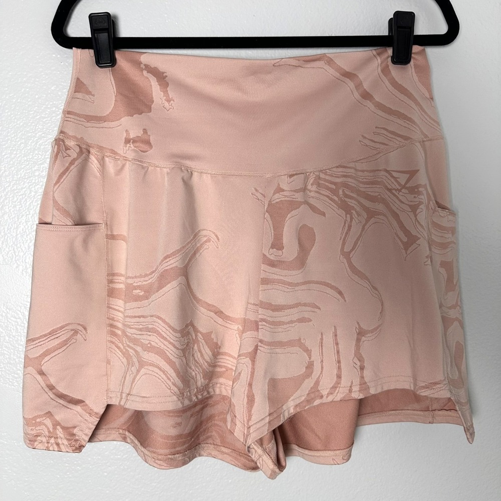Gymshark Women's-(XL) Shorts‎ Pink GS Power Jacquard Athletic Gym